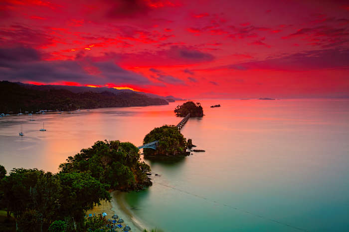 Sunsets over Dominican Republic